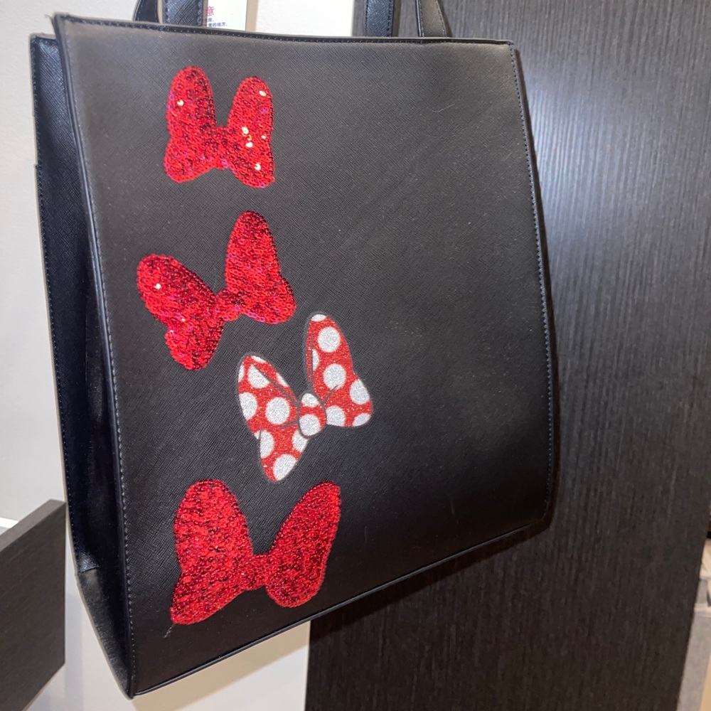 Minnie sequined bow tote bag